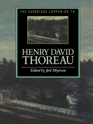 cover image of The Cambridge Companion to Henry David Thoreau